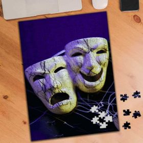69901 Gülen ve Şaşkın Maske Resmi 240 Parça Puzzle Yapboz