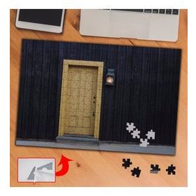 6E33 Sarı Çıkış Kapısı 240 Parça Puzzle Yapboz Tablo