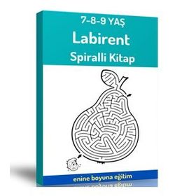 7-9 Yaş İçin Labirent Kitabı - Enine Boyuna Eğitim