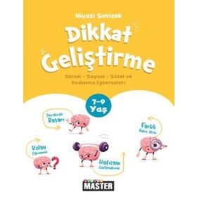 7-9 Yaş Junior Master Dikkat Geliştirme Egzersizleri Okyanus Yayınları