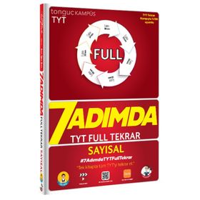 7 Adımda TYT Full Tekrar Soru Bankası-Sayısal-Tonguç Akademi Yayınları