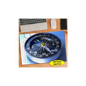 7 Analogic Compass Pusula ve Harita 240 Parça Puzzle Yapboz