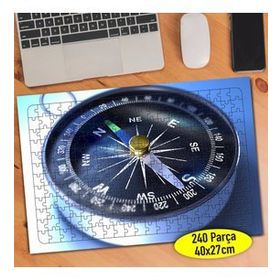 7 Analogic Compass Pusula ve Harita 240 Parça Puzzle Yapboz