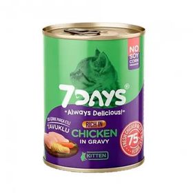 7 Days 415 gr Taze Tavuk Etli Yavru Kedi Konservesi