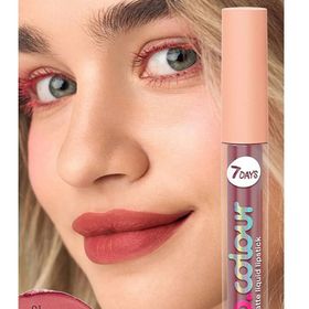 7 Days B.Colour 01 Dusty Rose Mat Likit Ruj