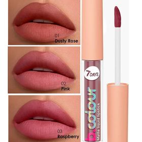 7 Days B.Colour 02 Pink Mat Likit Ruj