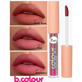 7 Days B.Colour 03 Rasberry Mat Likit Ruj