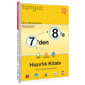 7 'den 8 'e Türkçe Matematik Fen Bilimleri Hazırlık Kitabı - Tonguç Akademi Yayınları