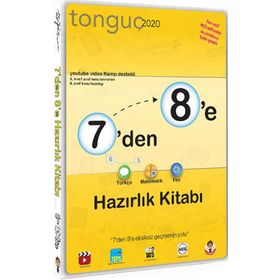 7 'den 8 'e Türkçe Matematik Fen Bilimleri Hazırlık Kitabı - Tonguç Akademi Yayınları