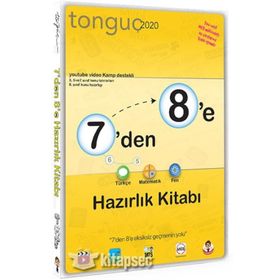 7 'den 8 'e Türkçe Matematik Fen Bilimleri Hazırlık Kitabı - Tonguç Akademi Yayınları