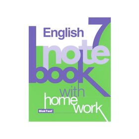 7 English Note Book With Home Work - Blok Test Komisyon