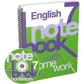 7 English Note Book With Home Work - Blok Test Komisyon