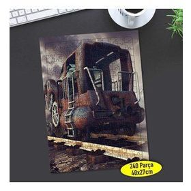 7 Eski Tren Garı Nostalji Demir Yolu 240 Parça Puzzle Yapboz