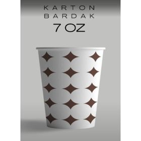 7 Oz Kullan At 200 Adet Karton Bardak