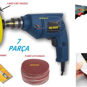 7 Parça Cırt Zımpara Spiral Avuç Taşlama Matkap Cırt Taban