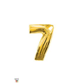 7 Rakam Altın 90 cm Folyo Balon