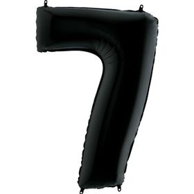 7 Rakam Siyah 100 cm Folyo Balon