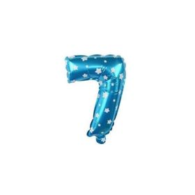 7 Rakamı Mavi 40 cm Folyo Balon