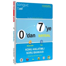7. Sınıf 0 dan 7 ye Sayısal Konu Anlatımlı Soru Bankası + Data 7. Sınıf Tüm Dersler Soru Bankası - Tonguç Akademi Yayınları