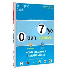 7. Sınıf 0 dan 7 ye Sayısal Konu Anlatımlı Soru Bankası + Data 7. Sınıf Tüm Dersler Soru Bankası - Tonguç Akademi Yayınları
