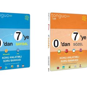 7. Sınıf 0'dan 7'ye Sayısal + 0'dan 7'ye Sözel Set - Tonguç Akademi Yayınları