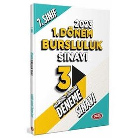 7. Sınıf 1. Dönem Bursluluk Sınavı Tamamı Çözümlü 3 Fasikül Deneme Sınavı - Data Yayınları