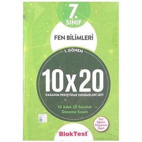 7. Sınıf 10x20 Fen Bilimleri Kazanım Pekiştirme Denemeleri Seti 1.Dönem-Tudem Yayınları