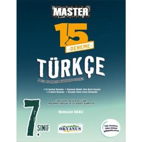 7. Sınıf 15 Türkçe Master Denemesi - Okyanus Yayınları