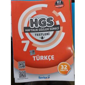 7. Sınıf 32 Hafta Türkçe Hgs Testleri Seviye Yayınları