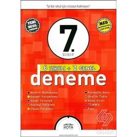 7. Sınıf 6 Sıralı 2 Paket Deneme Rty Rota Yayınları