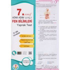 7. Sınıf Adım Adım Fen Bilimleri Yaprak Test - Bilal Işıklı Yayınları