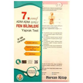 7. Sınıf Adım Adım Fen Bilimleri Yaprak Test - Bilal Işıklı Yayınları