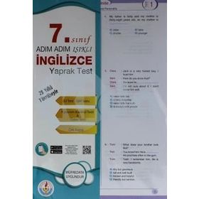 7. Sınıf Adım Adım İngilizce Yaprak Test - Bilal Işıklı Yayınları