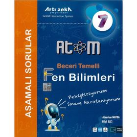 7. Sınıf Atom Fen Bilimleri Aşamalı Soru Bankası Artı Zeka Yayınları