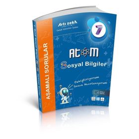 7. Sınıf Atom Sosyal Bilgiler Aşamalı Soru Bankası Artı Zeka Yayınları