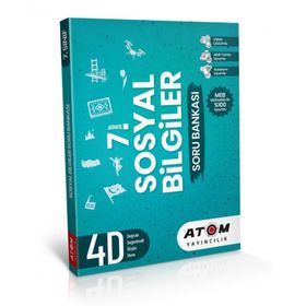7. Sınıf Atom Sosyal Bilgiler Aşamalı Soru Bankası Artı Zeka Yayınları