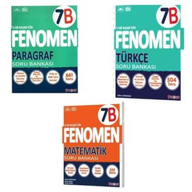 7. Sınıf B Serisi Türkçe Matematik ve Paragraf Soru Bankası Fenomen Yayınları