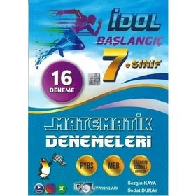 7. Sınıf Başlangıç Matematik 16 Deneme 2022 - İdol Yayınları