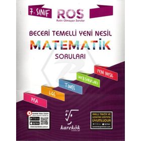 7. Sınıf Beceri Temelli ROS Matematik Soruları - Karekök Yayınları