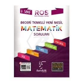7. Sınıf Beceri Temelli ROS Matematik Soruları - Karekök Yayınları