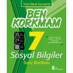 7. Sınıf Ben Korkmam Sosyal Bilgiler Soru Bankası Ata Yayıncılık