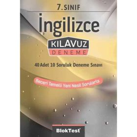 7. Sınıf Bloktest İngilizce Tekrar Testleri Tudem Yayınları