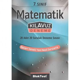 7. Sınıf Bloktest Matematik Kılavuz Deneme Bloktest Yayınları