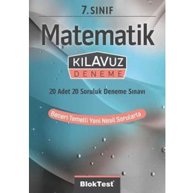 7. Sınıf Bloktest Matematik Kılavuz Deneme Bloktest Yayınları