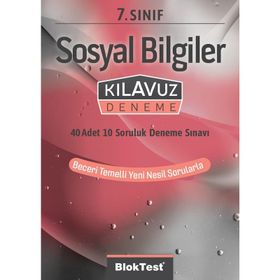 7. Sınıf Bloktest Sosyal Bilgiler Tekrar Testleri Tudem Yayınları
