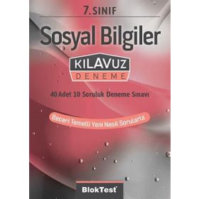 7. Sınıf Bloktest Sosyal Bilgiler Tekrar Testleri Tudem Yayınları