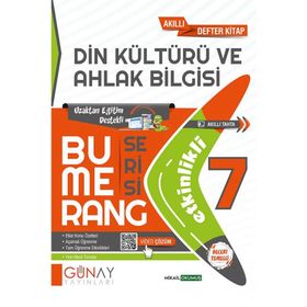 7.Sınıf Bumerang Din Kültürü ve Ahlak Bilgisi Etkinlikli Akıllı Kitap Soru Bankası