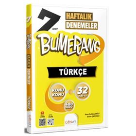 7. Sınıf Bumerang Haftalık Türkçe Denemeleri-Günay Yayınları