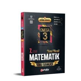 7. Sınıf Çetin Ceviz Omega 3 Matematik Soru Bankası ve Deneme Tek Kitap-Artıbir Yayınları