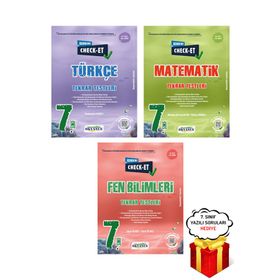 7. Sınıf Check-Et Türkçe Matematik Fen Bilimleri Tekrar Testleri Okyanus Yayınları
